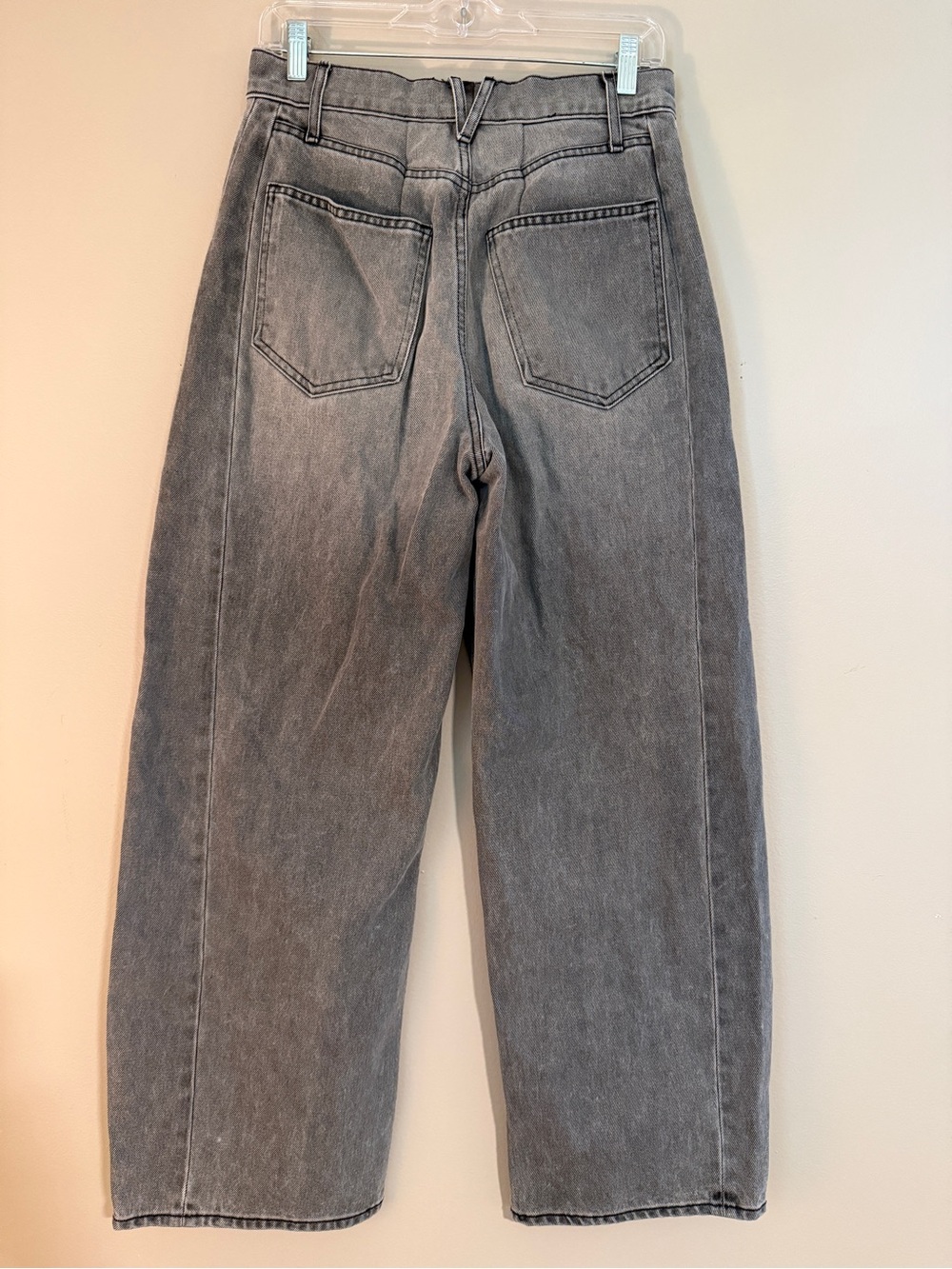 VERONICA BEARD Ryder Saddle Ankle high-rise barrel-leg jeans Gray 28 - Picture 9 of 13